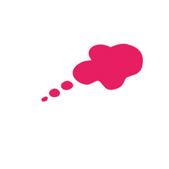 Cute vector speech bubble colorful set