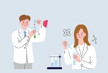 Fototapeta premium Scientists in lab