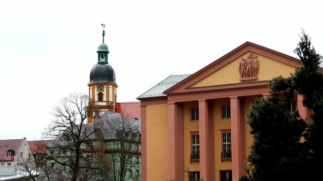 historic city of suhl in thuringia germany 4k 25fps video