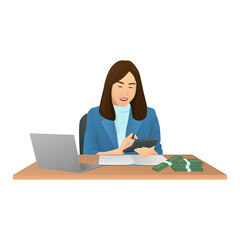 Business Accountant Illustration