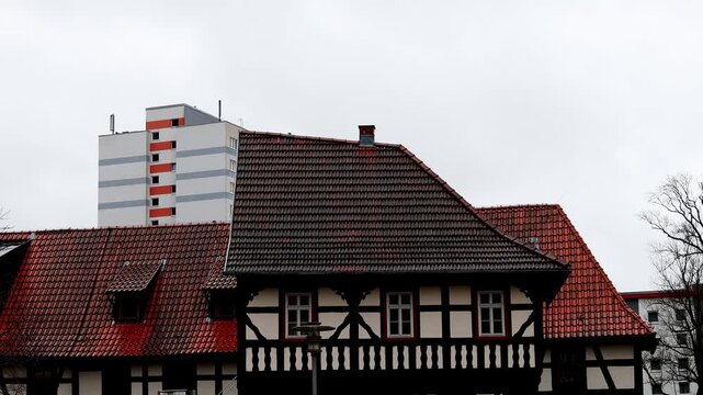 historic city of suhl in thuringia germany 4k 25fps video