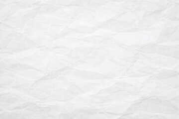 Fototapeta premium Crumpled White Paper Texture Background