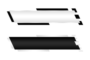 lower third silver text box element banners template	