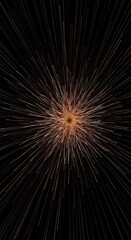 Fototapeta premium Complex abstract visualization of radiating energy lines depicting dynamic wave propagation and mathematical interference patterns on a dark background ,oscillation ,pattern ,computation