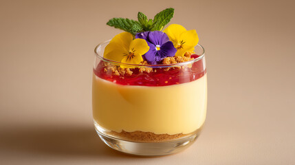 Creamy Dessert Presentation