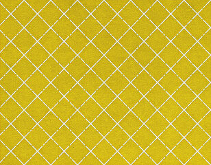 格子柄のテクスチャーパターン イエロー