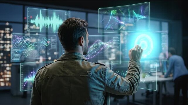 Innovation ai and crypto drives digital finance forward with web3 technology for futuristic data analysis, advanced analytics, and visualization