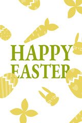 Fototapeta premium Celebrate Easter with colorful eggs and cheerful designs in springtime