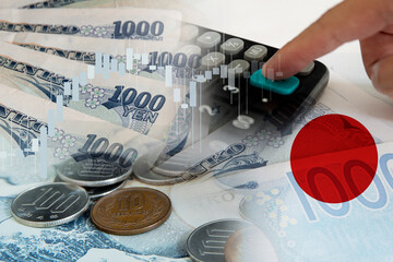 business investment in Japan , financial graph information