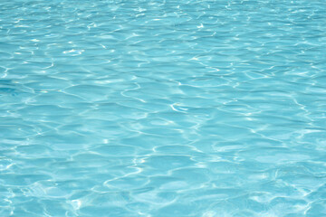 Obraz premium Water Surface background Clean And Clear with the light blue turquoise on swimming pool