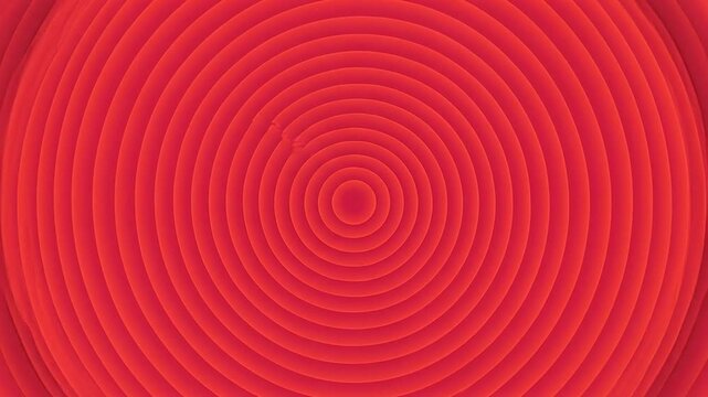 Abstract red concentric circle pattern graphic for background