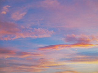 Obraz premium sunset sky with clouds