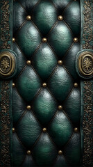 Fototapeta premium Tufted Leather Upholstery