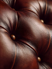 Fototapeta premium Tufted Leather Upholstery