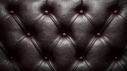 Fototapeta premium Tufted Leather Upholstery