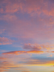 Obraz premium sunset sky with clouds