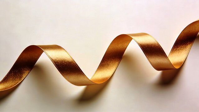 Soft luxury abstract gold ribbon on ivory background, perfect for annual reports, consulting presentations, executive publications, and premium corporate branding