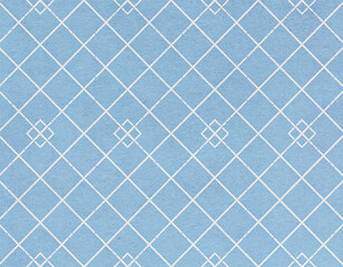格子柄パターン くすみカラー ブルー