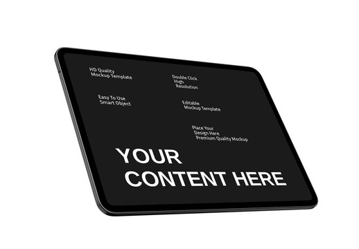Tablet Screen Mockup Template