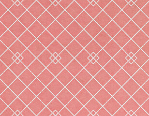 格子柄パターン くすみカラー レッド