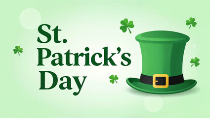 Festive St. Patrick&rsquo;s Day Background with Typography