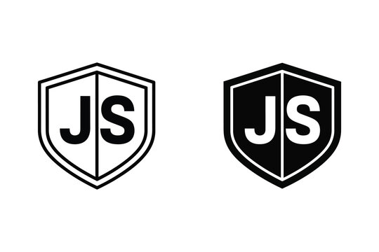 JavaScript Logo Icon Set: Outline and Solid Vector Graphics for Web Development