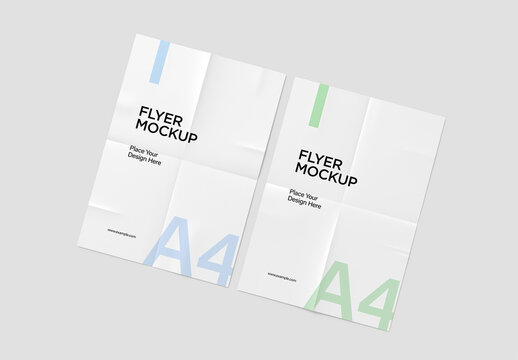 Minimal A4 Flyer Mockup Set