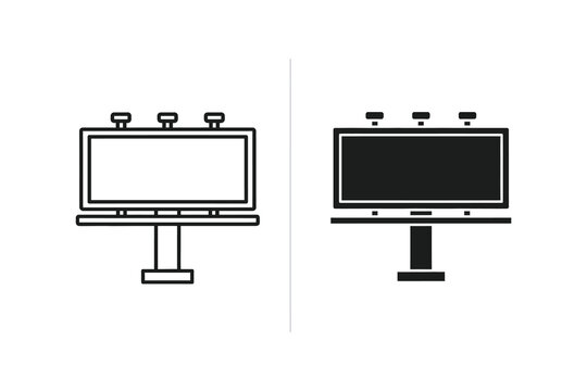 Billboard Icon: Advertising, Marketing, and Outdoor Display