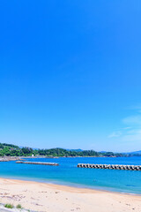 三陸 陸前高田の広田海水浴場
