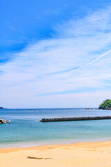 三陸 陸前高田の広田海水浴場
