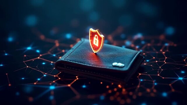Cryptocurrency wallet security: digital assets protected by multi-signature encryption shields, digital asset protection niche, fintech security 
