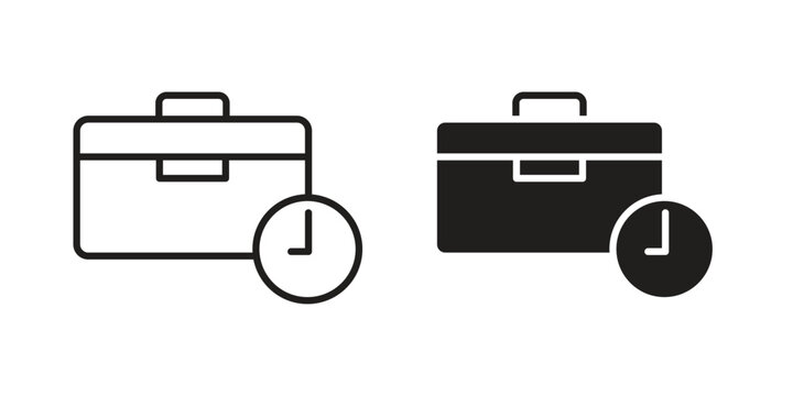 Work experience icons with different styles. Vector logo illustration simple design.