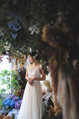 ウェディングドレスを着た花嫁