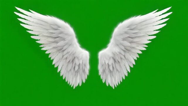 white angel wings