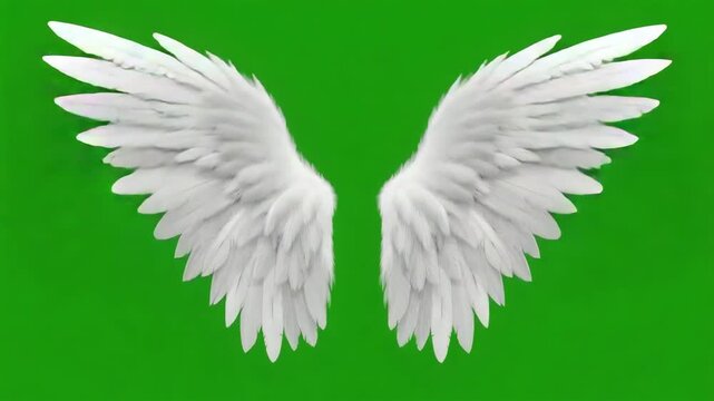 white angel wings