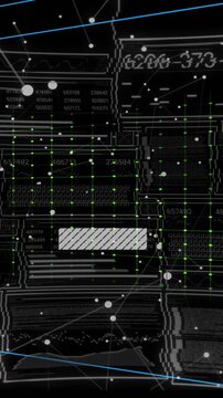 Vertical video: HUD responding to left spike bars sliding, neon waves shifting to show signals