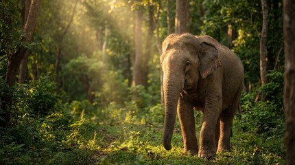 Fototapeta premium elephant in the wild
