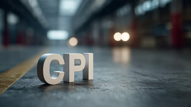 GPI Letters on Warehouse Floor: The letters GPI stand out in a spacious warehouse, conveying a message of order and productivity.