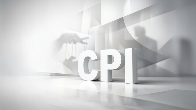 CPI Representation: Conceptual artwork showcasing the financial term CPI in a modern and professional style, highlighting the intricacies of economic indicators.