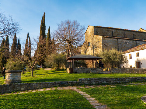 Italia, Toscana, Arezzo, Stia , la Pieve di Romena.