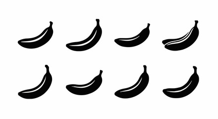 Simple bush set in green color. Flat vector design in minimalistic cartoon style. Garden bushes collection isolated on white background.
