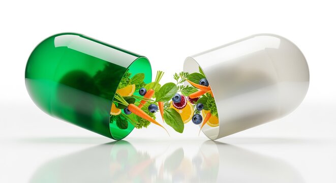Nutritional Supplements Made from Fresh Fruits and Vegetables for a Healthy Lifestyle and Wellbeing