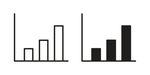 Bar chart icons for website design and development, app development. EPS10 © Dan