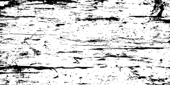Black and white distressed wood grain texture vector grunge overlay rough scratch effect seamless background abstract monochrome pattern