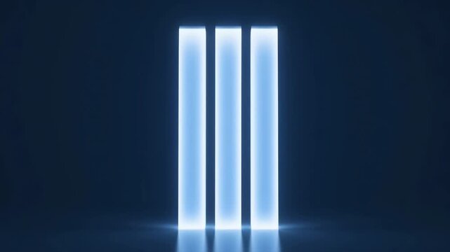 Abstract Blue Light Vertical Panels Glowing Seamless Background ultra clear glass morphism 3d crystal ui transparent background isolated detail realistic glass effect