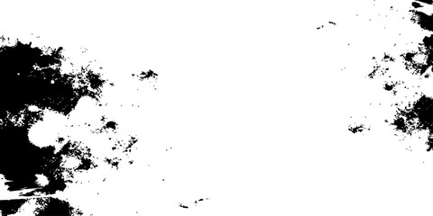 Fototapeta premium Abstract Black and White Grunge Ink Splatter Distress Texture Border Frame Background