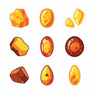 Assorted Amber Stones