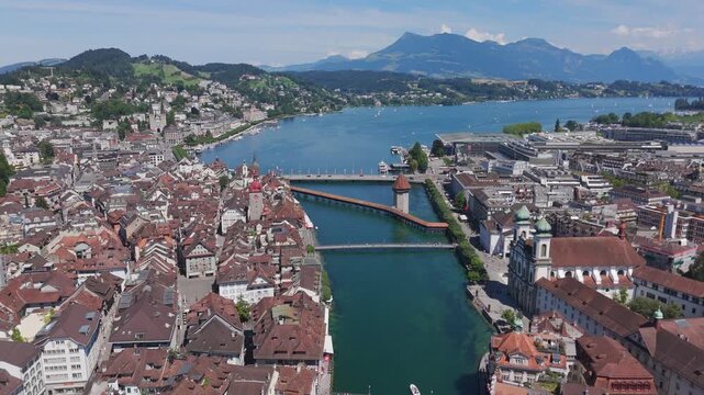 Lucerne city drone