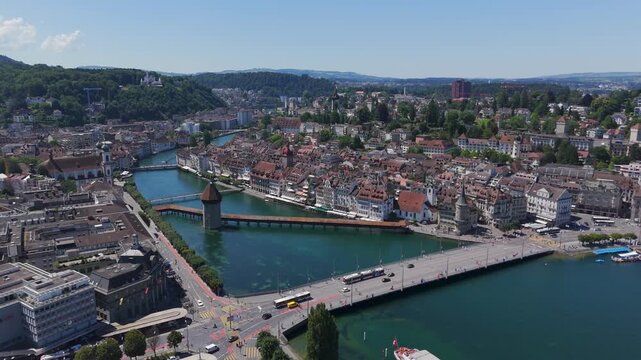 Lucerne city drone