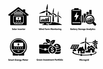 Renewable energy systems and technologies: solar, wind, battery, meter, portfolio, microgrid